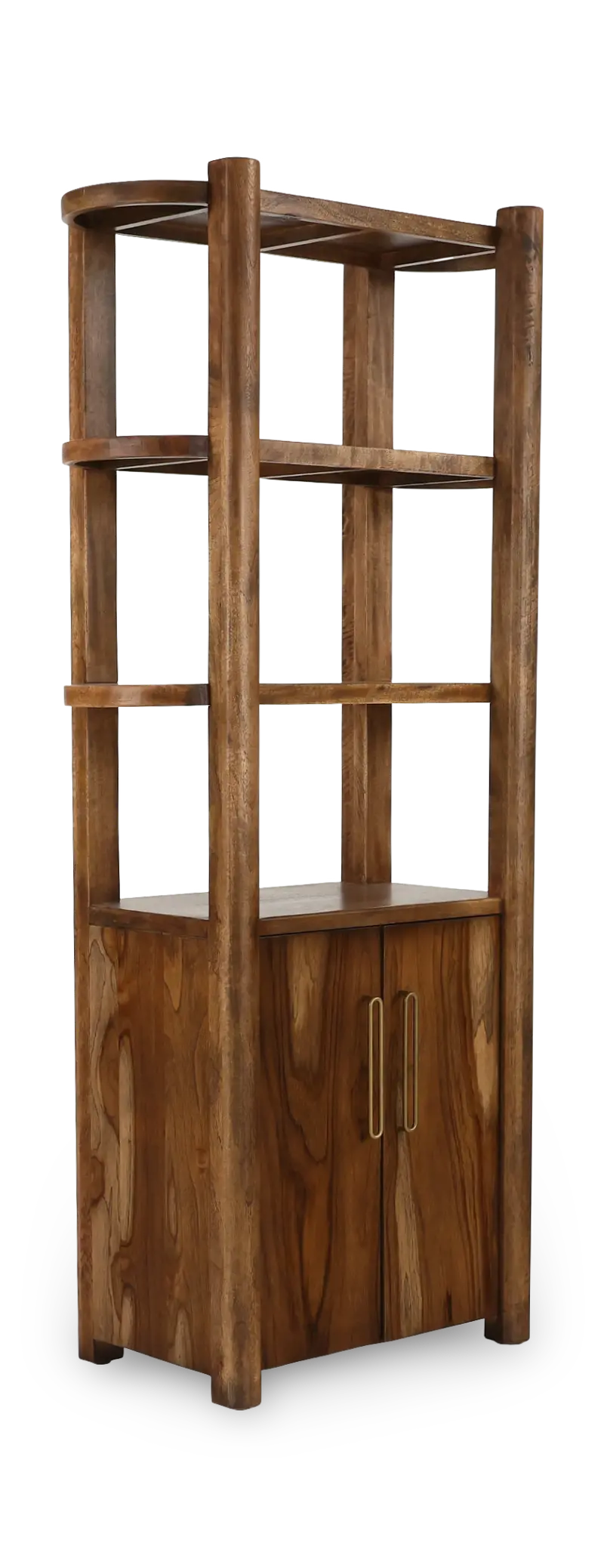 Balam Brown Bookcase Pier