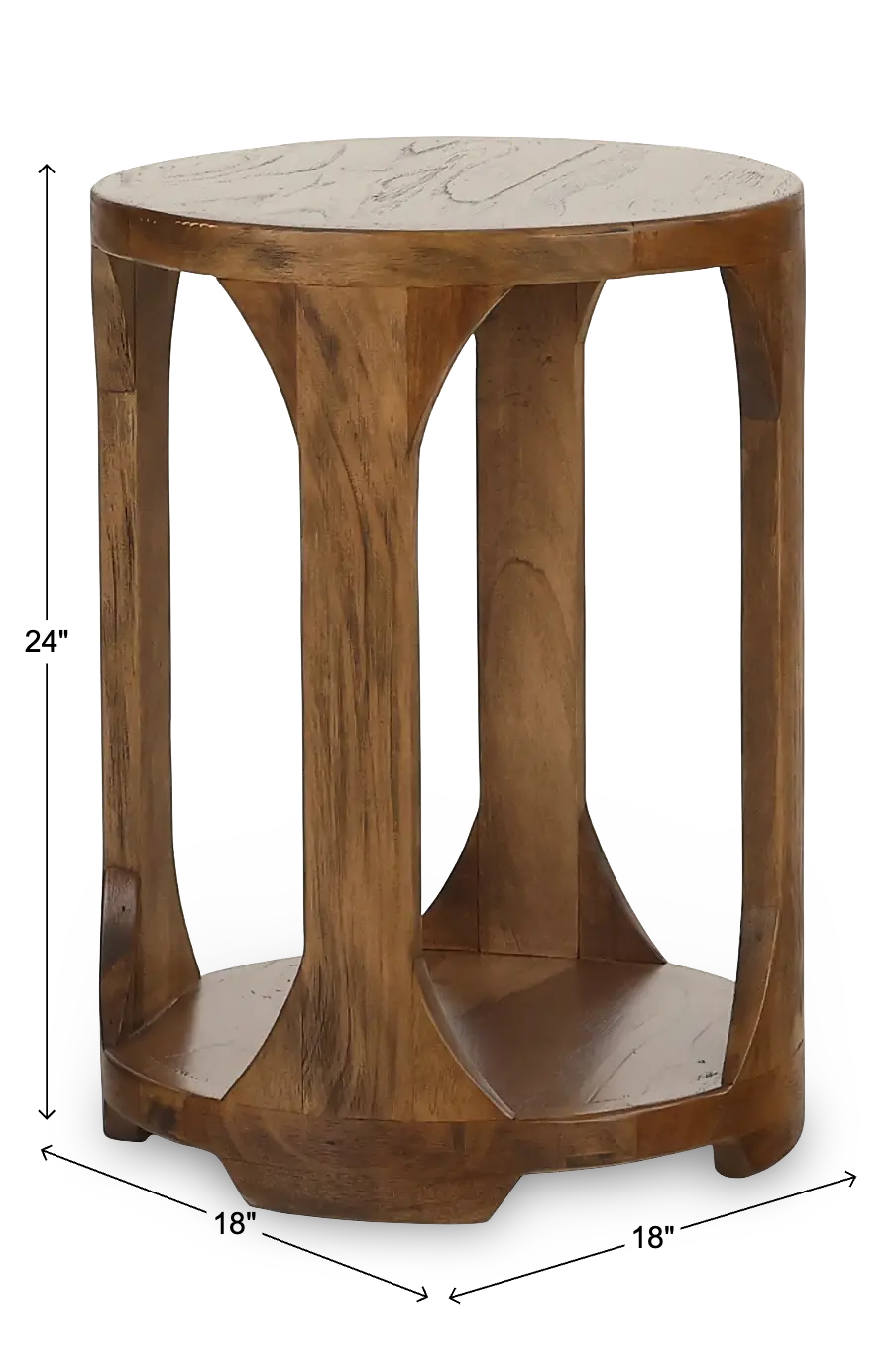 Balam Brown Side Table-3