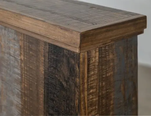 Loft Rustic Brown Fireplace Mantle-3