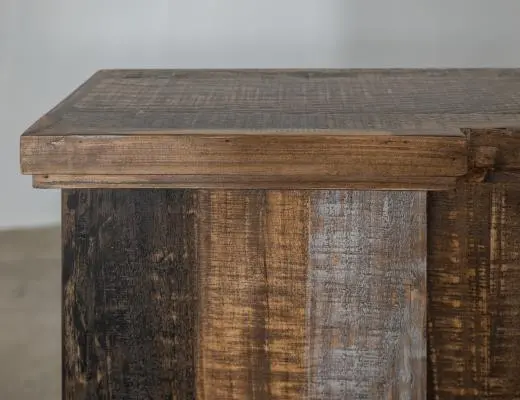 Loft Rustic Brown Fireplace Mantle-5