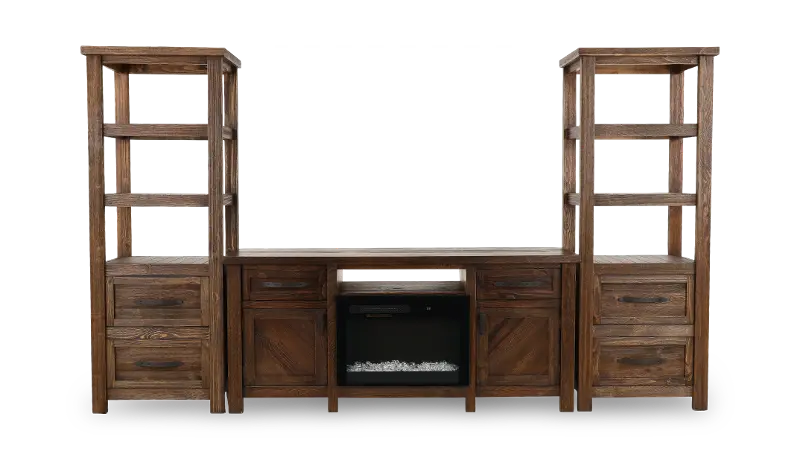 Dutton Brown Fireplace Entertainment Center