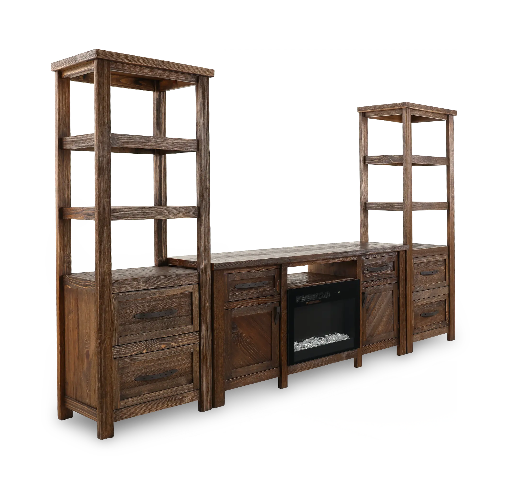 Dutton Brown Fireplace Entertainment Center-4