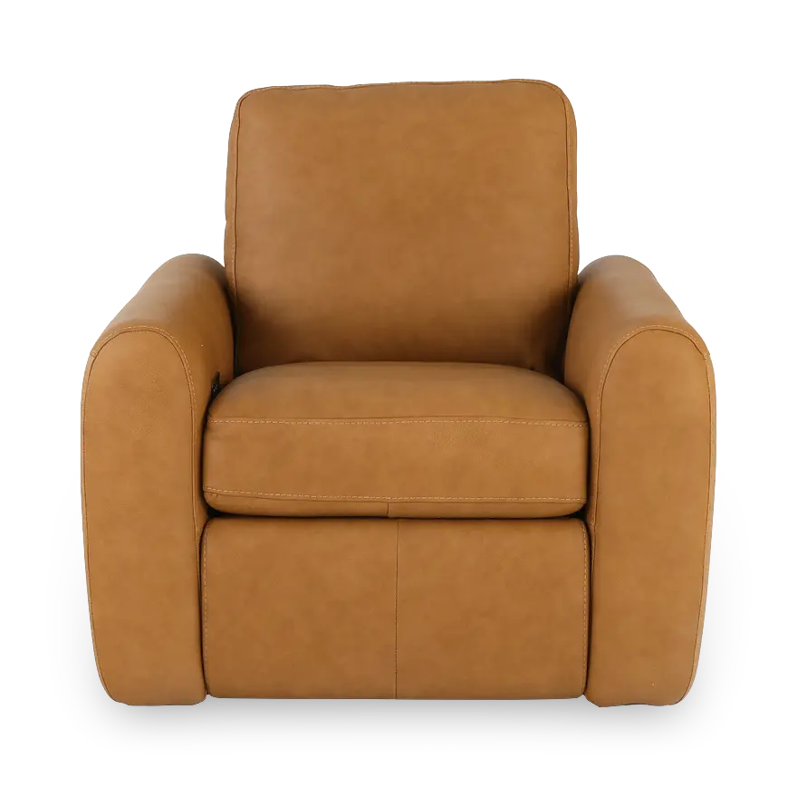 Sonny Camel Brown Leather Power Recliner-5