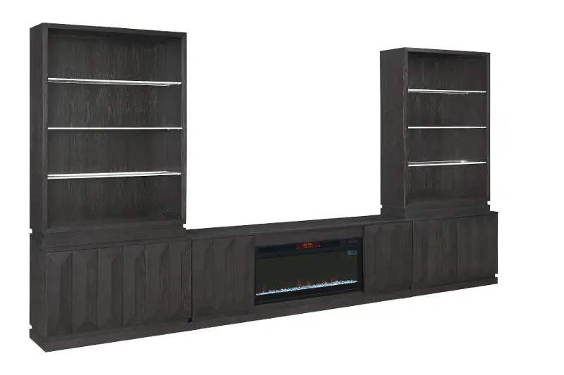 Axiom Black Fireplace Entertainment Center