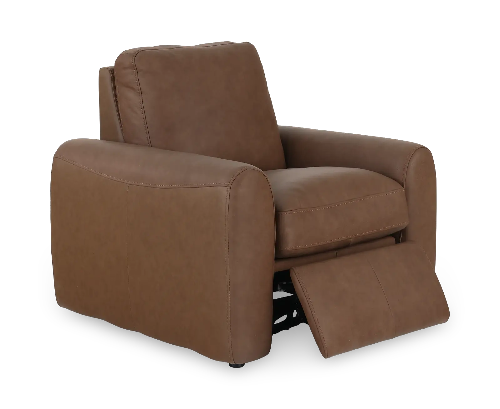 Sonny Havana Brown Leather Power Recliner-5