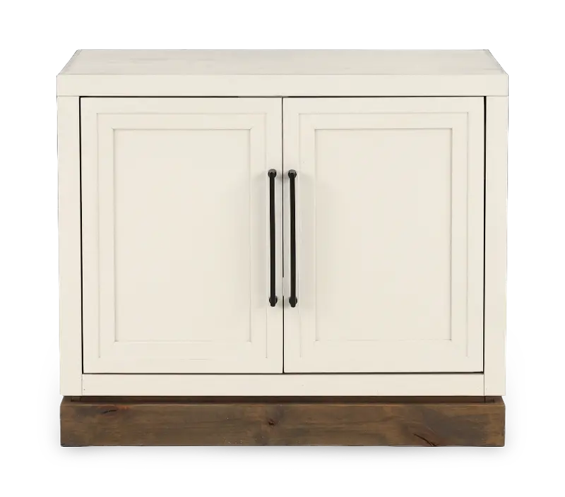 Nora White Two Door Cabinet