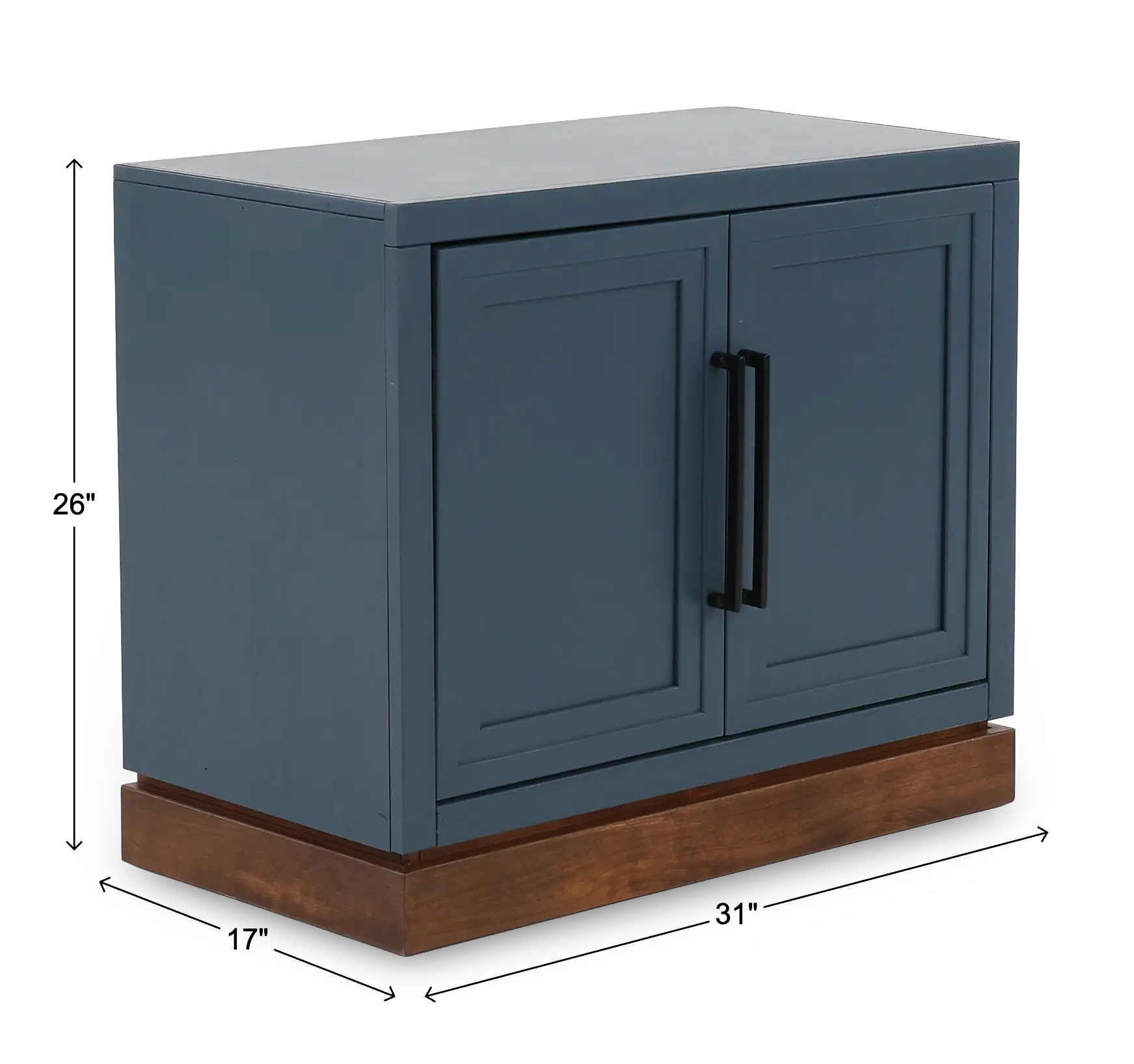 Nora Blue Two Door Cabinet-3