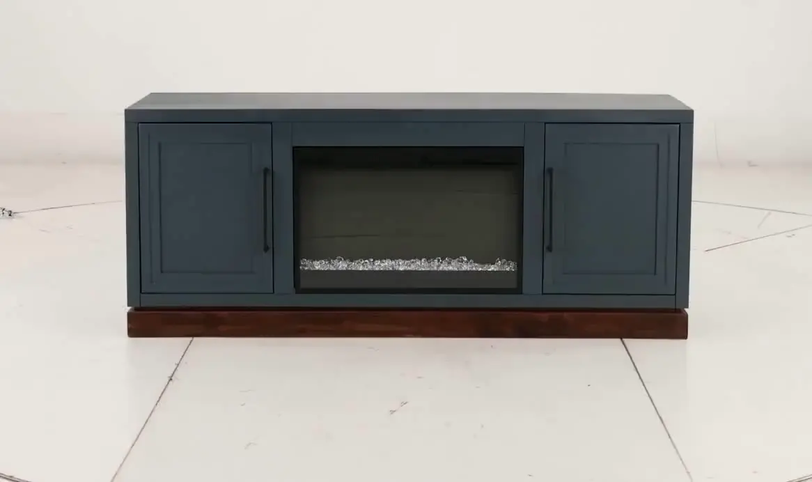 Nora Blue 64 Fireplace Console-11