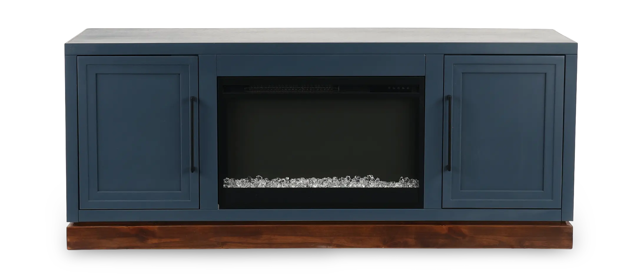 Nora Blue 64 Fireplace Console-4