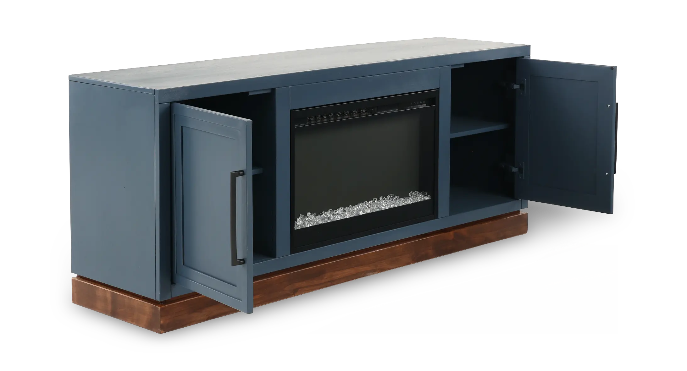 Nora Blue 64 Fireplace Console-5