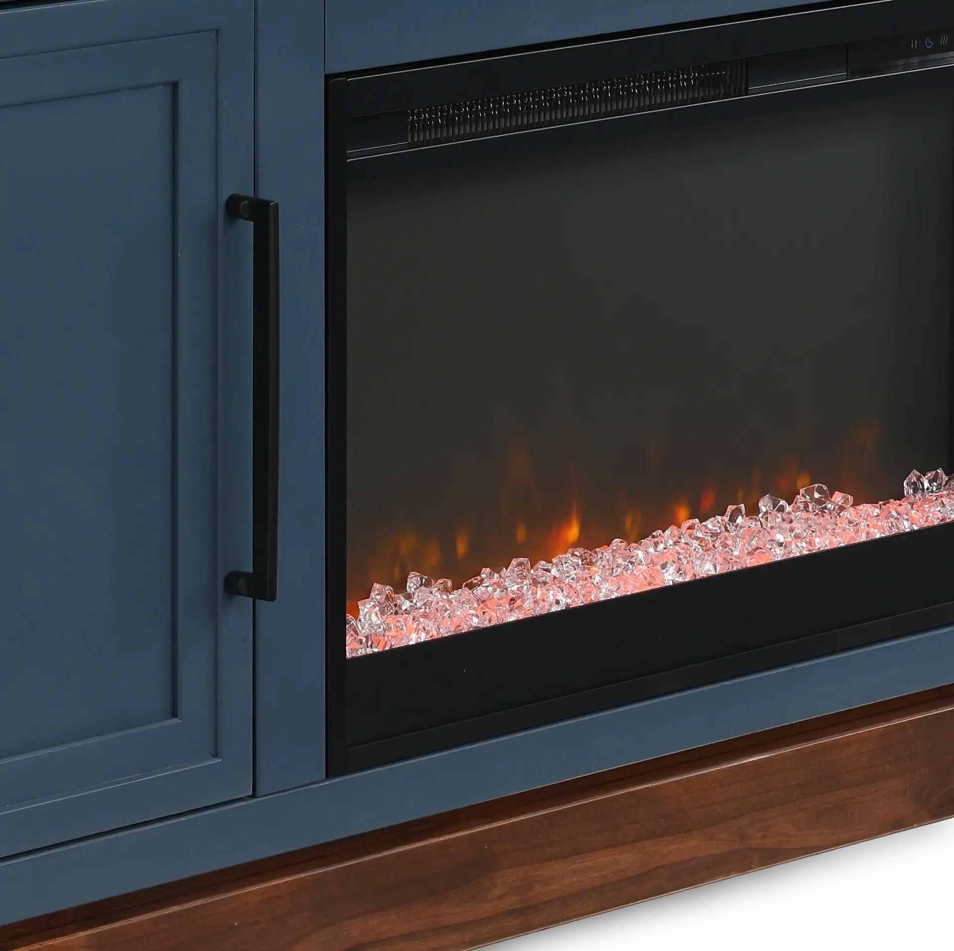 Nora Blue 64 Fireplace Console-7