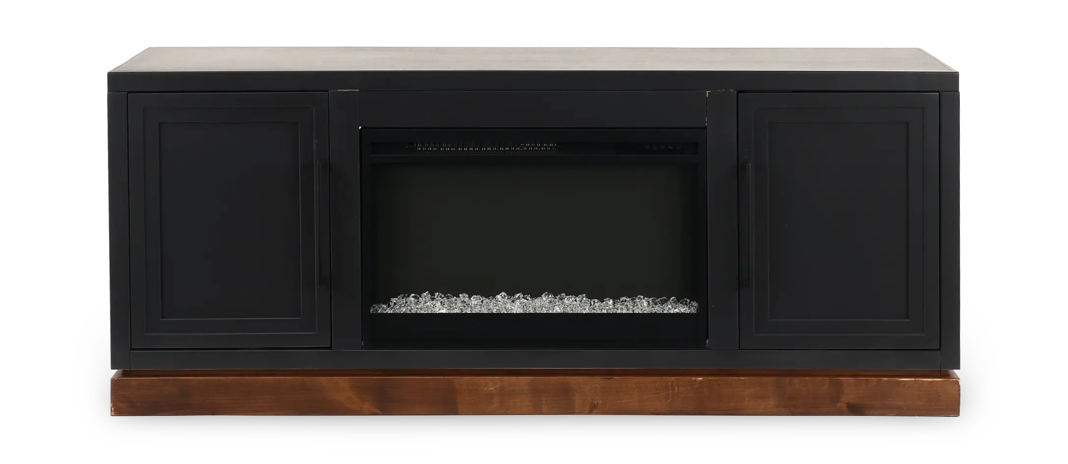 Nora Black 64 Fireplace Console-4