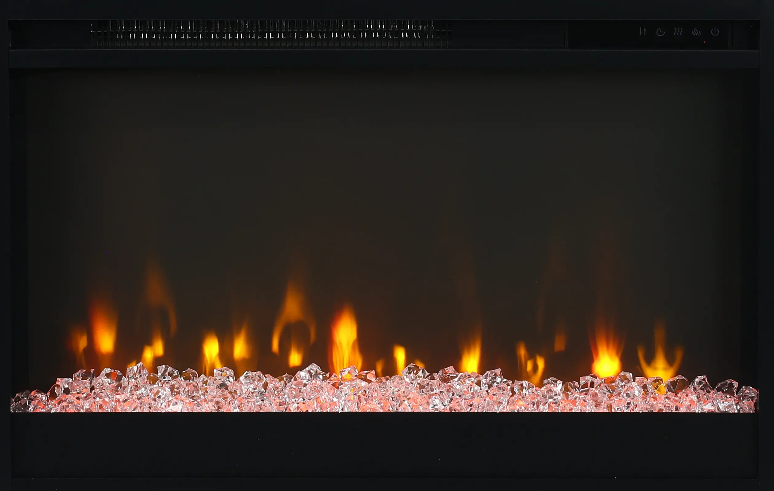 Nora Black 64 Fireplace Console-6