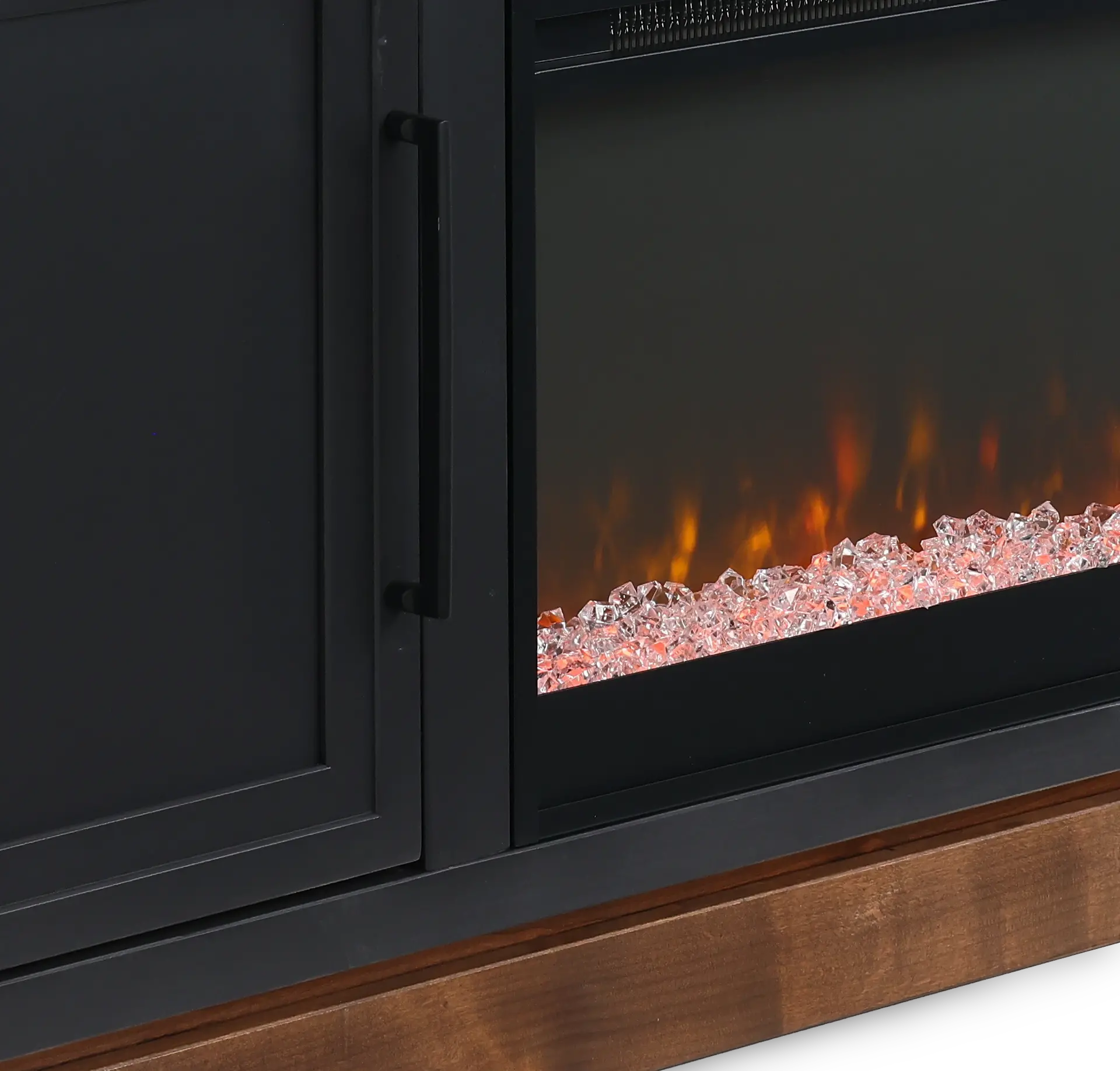 Nora Black 64 Fireplace Console-7