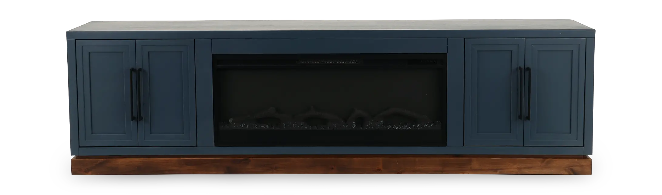 Nora Blue 94 Fireplace Console-4