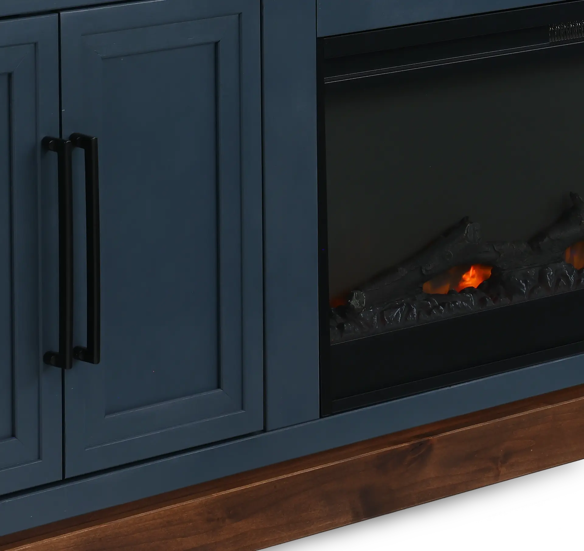 Nora Blue 94 Fireplace Console-7