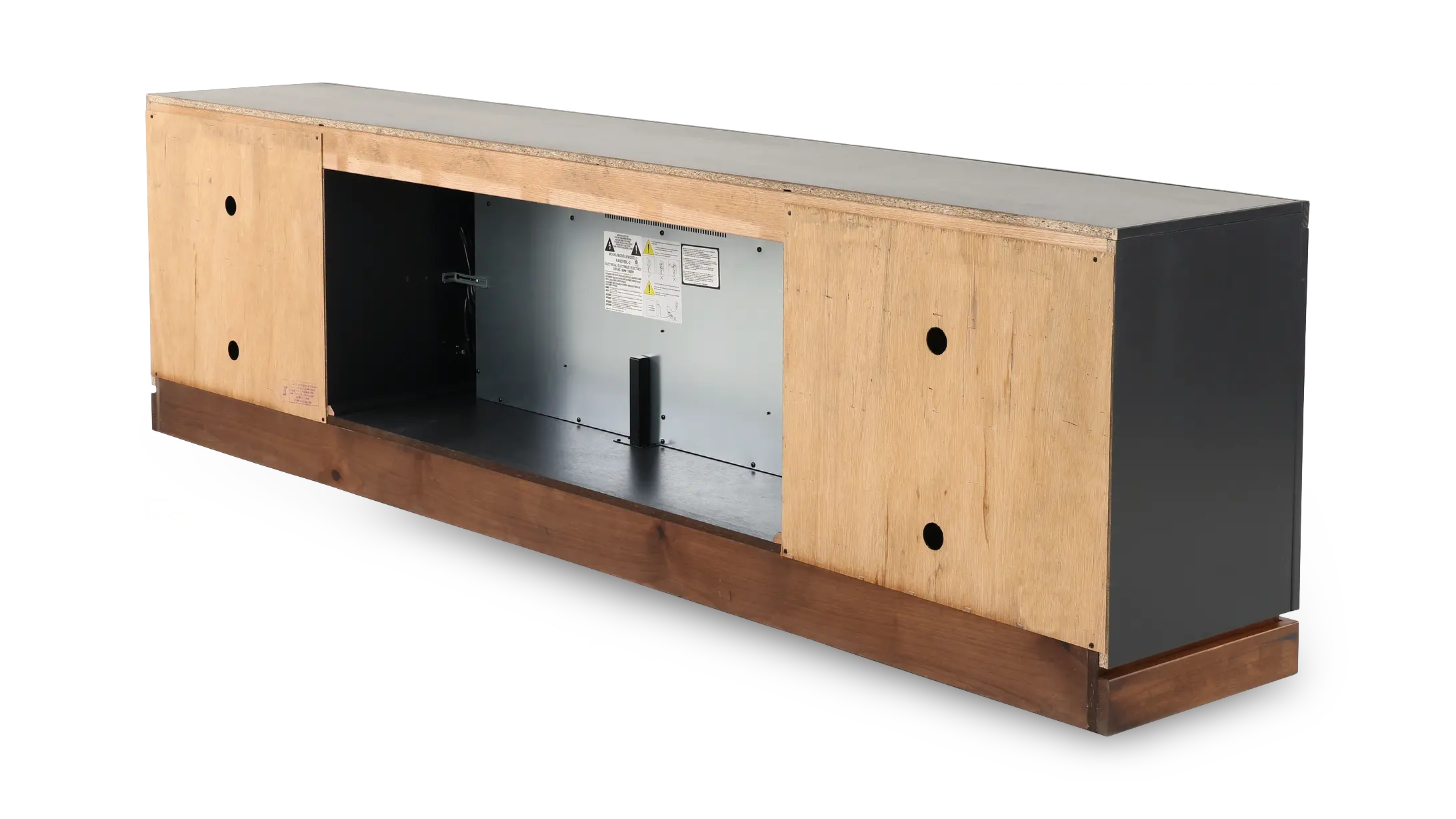 Nora Black 94 Fireplace Console-10