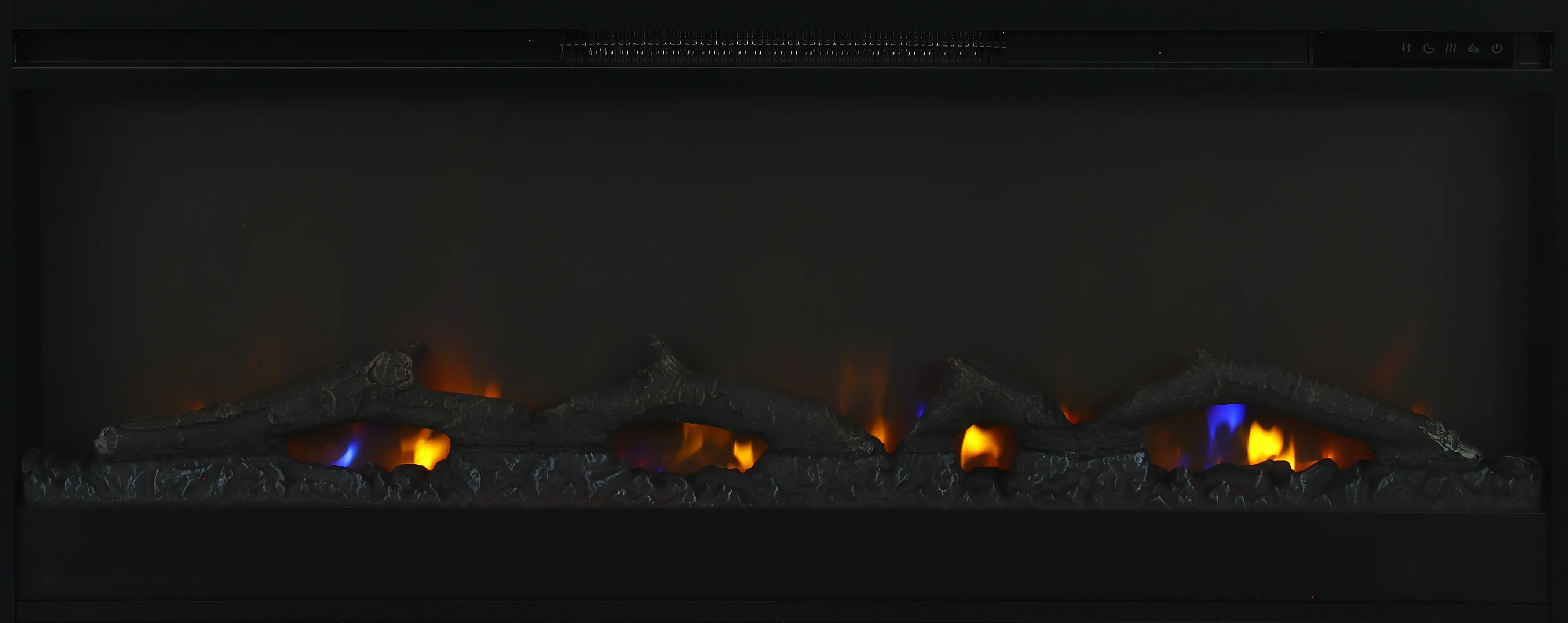 Nora Black 94 Fireplace Console-6