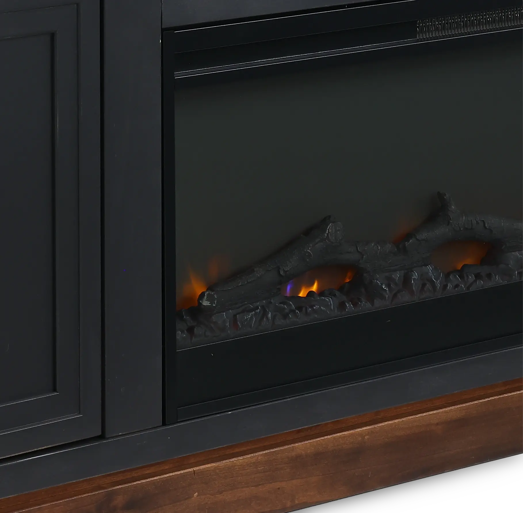Nora Black 94 Fireplace Console-7