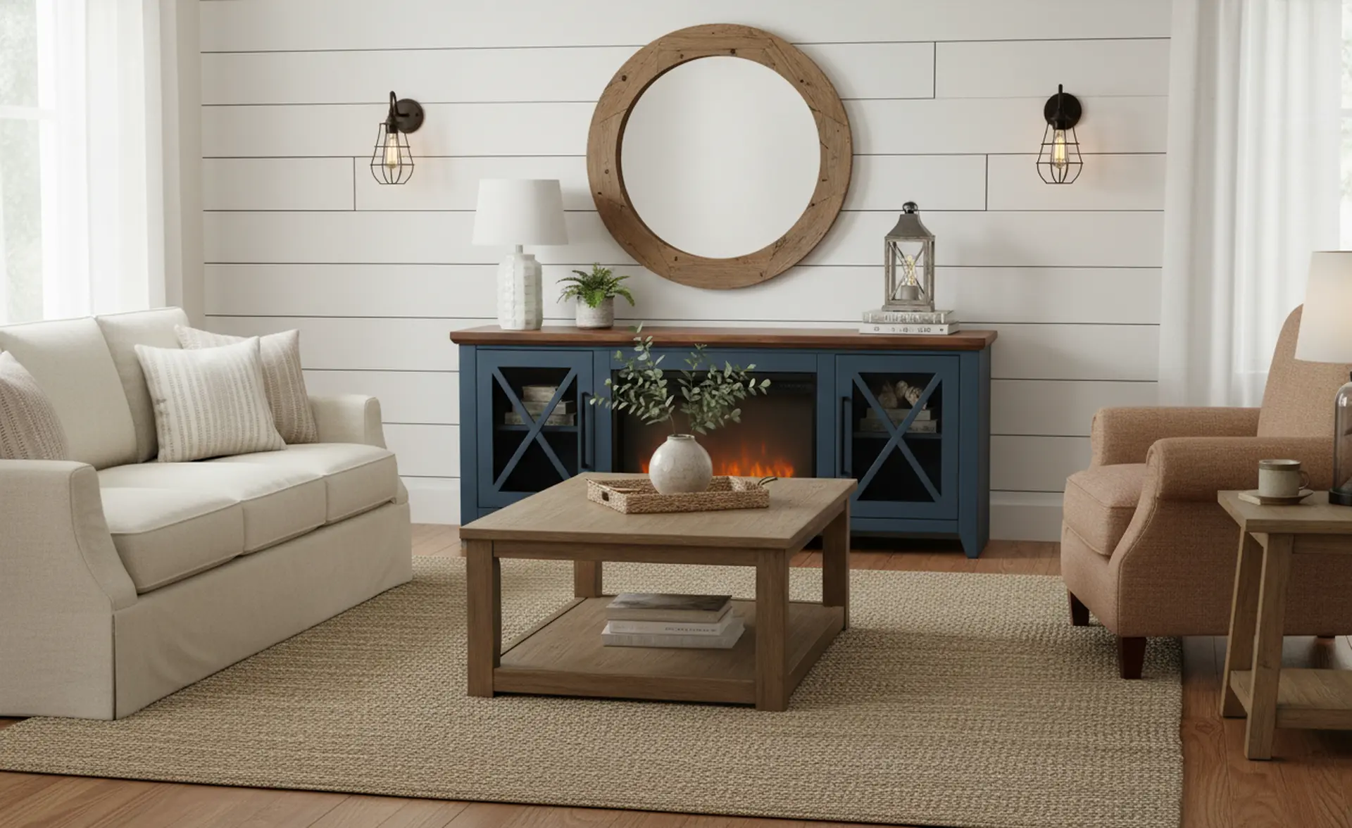 Ithaca Denim Blue 66 Fireplace-12