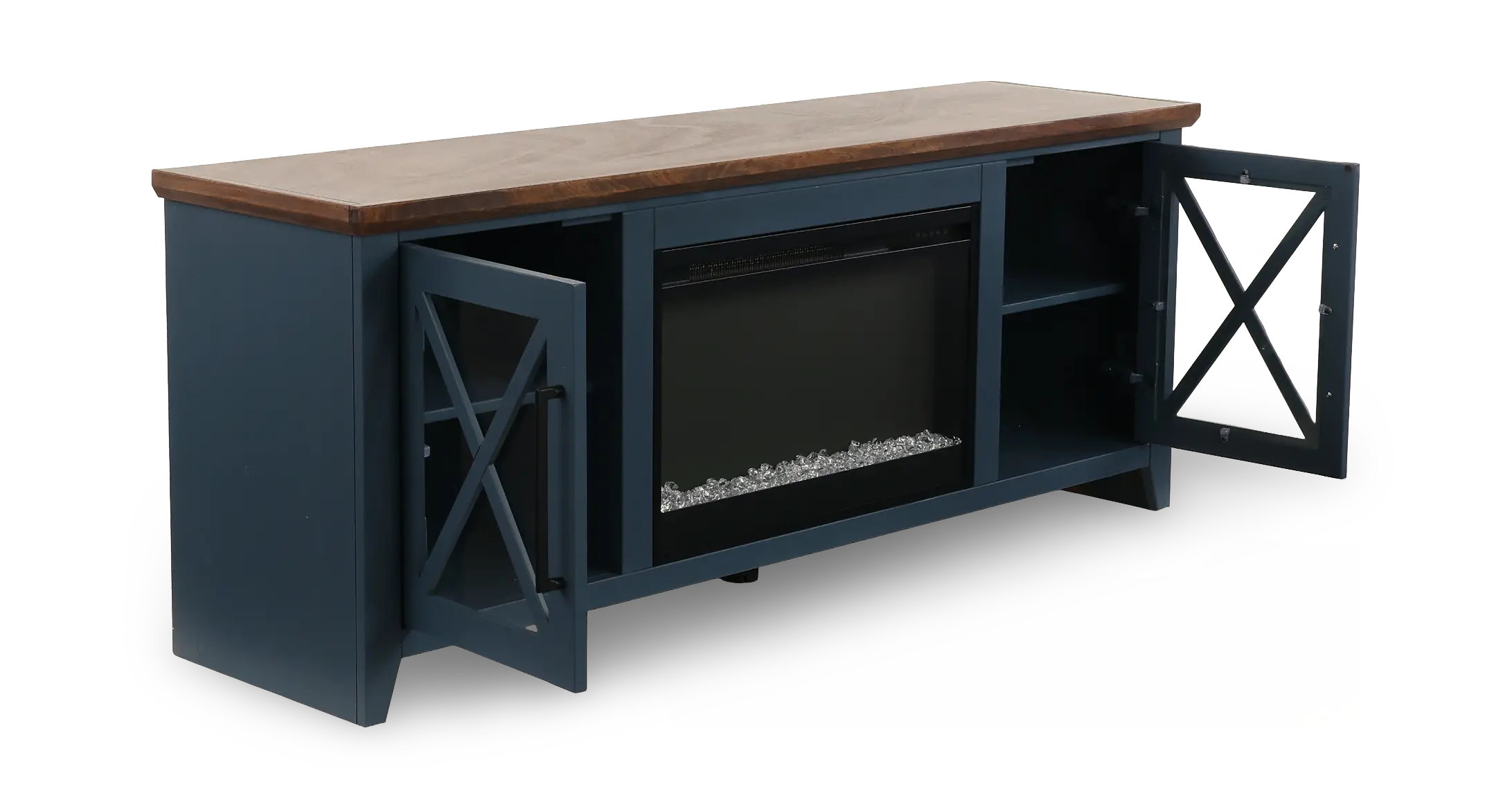 Ithaca Denim Blue 66 Fireplace-5