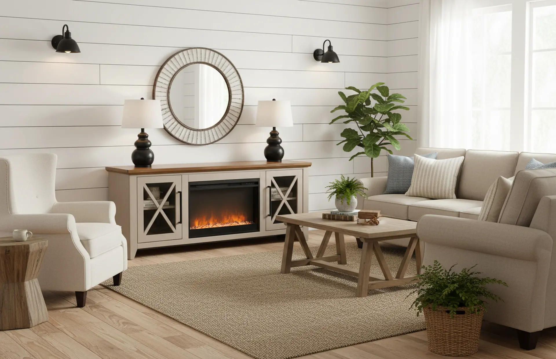 Ithaca Sandstone Brown 66 Fireplace-2