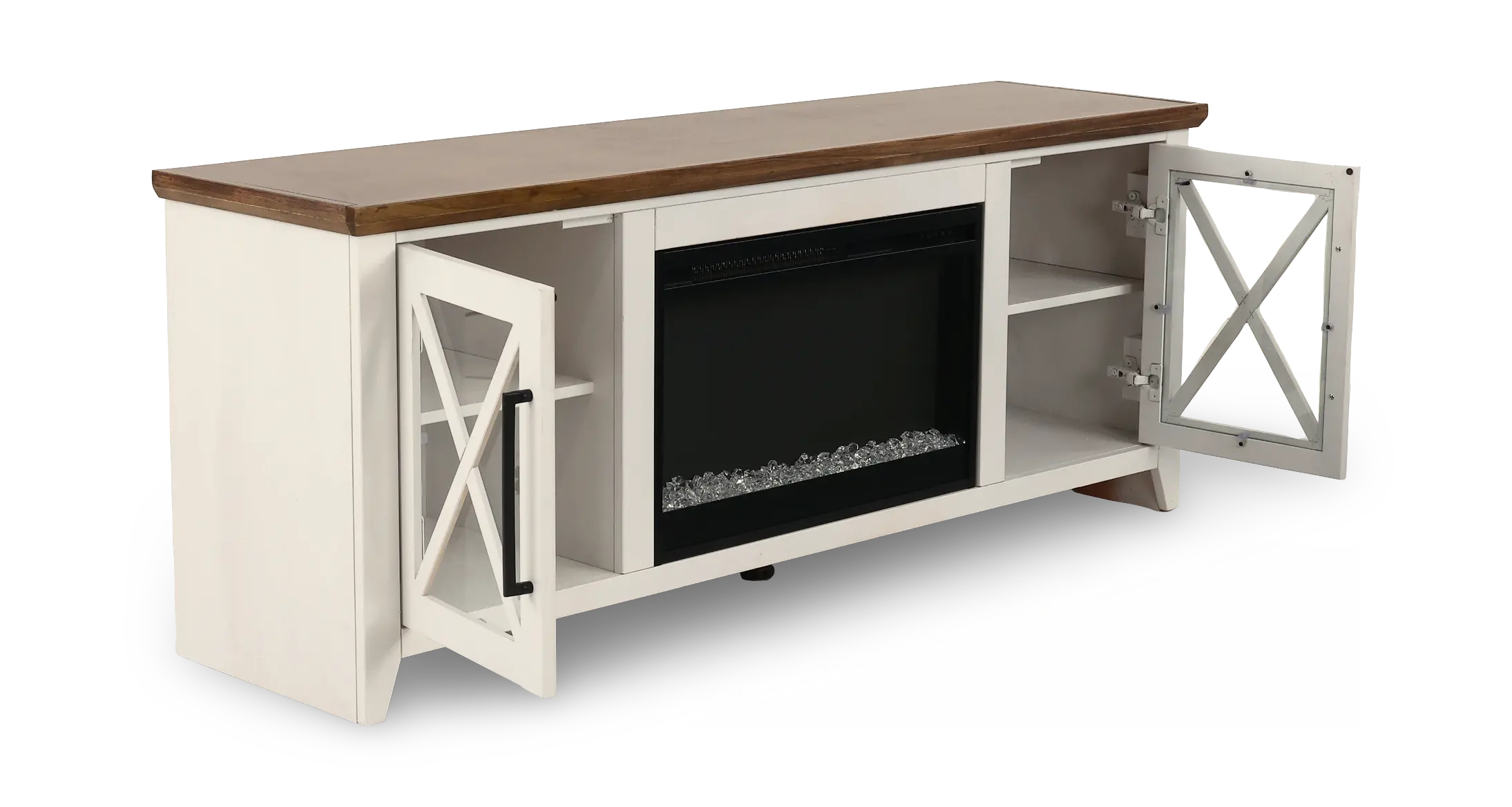 Ithaca White 66 Fireplace-5