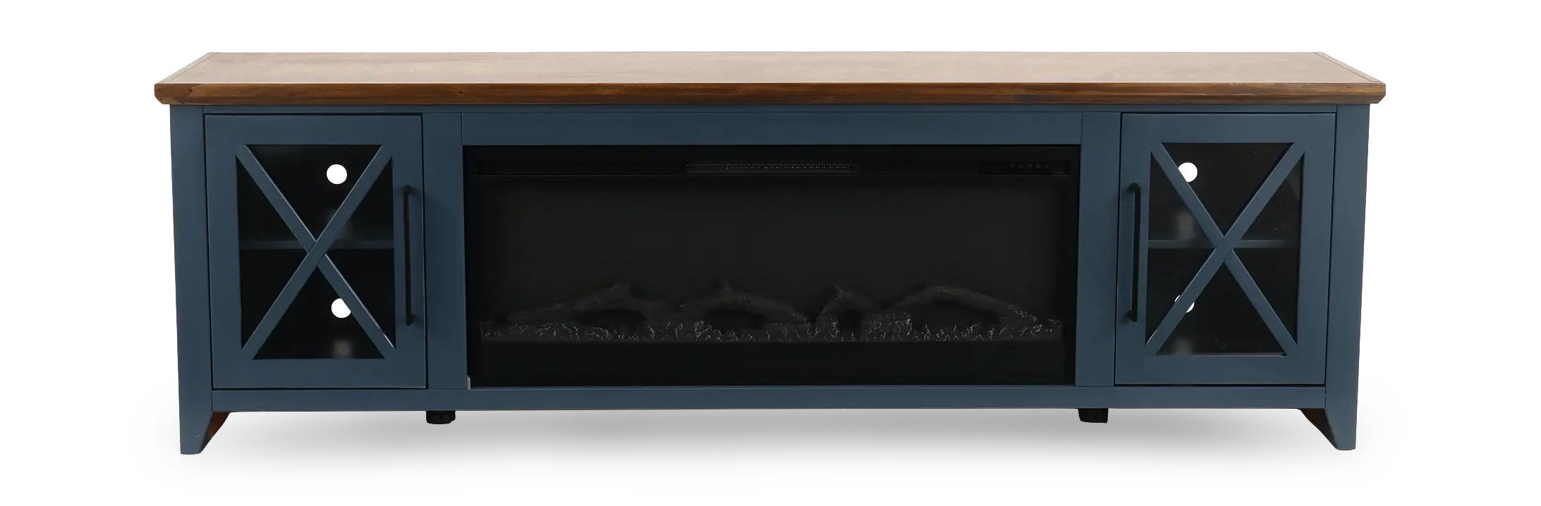 Ithaca Denim Blue 83 Fireplace-1