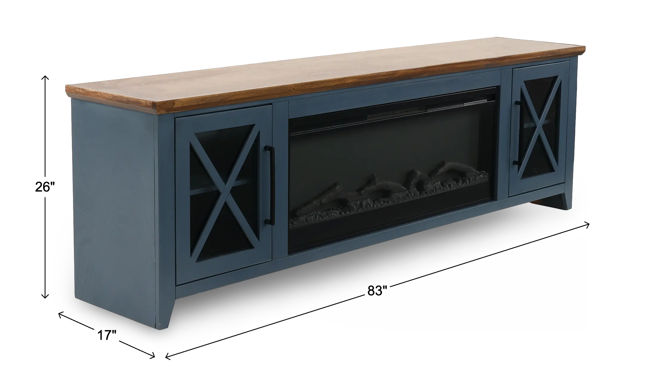 Ithaca Denim Blue 83 Fireplace-3