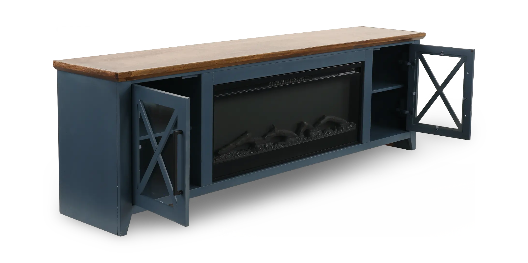 Ithaca Denim Blue 83 Fireplace-5