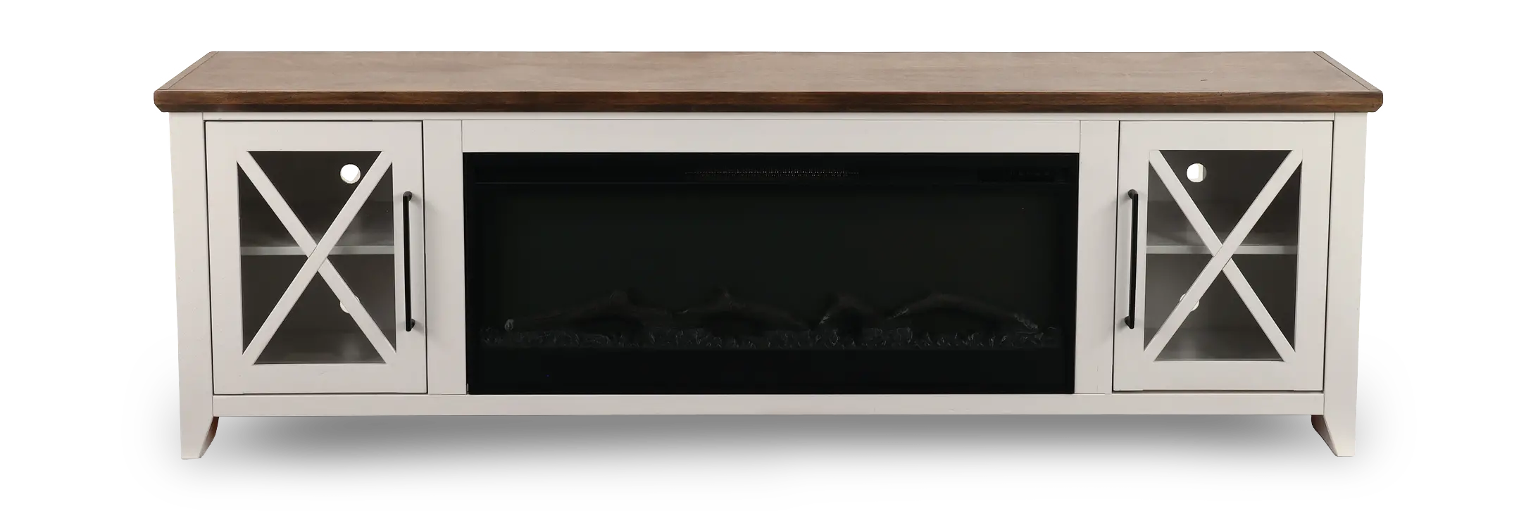 Ithaca White 83 Fireplace-1
