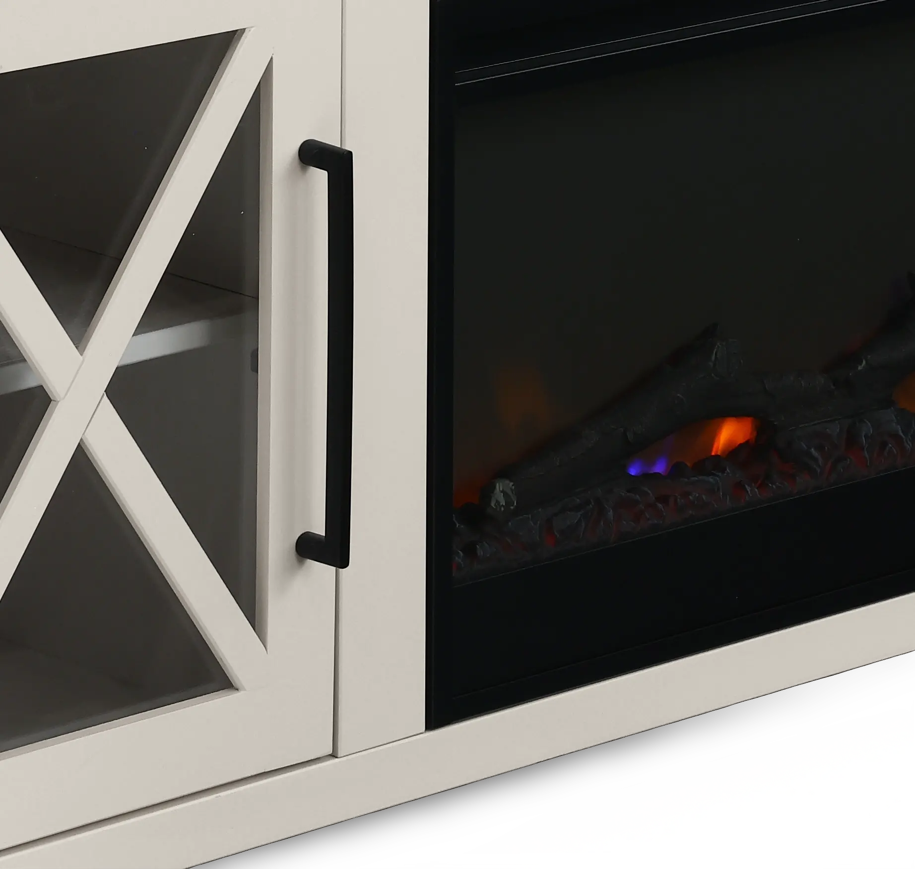 Ithaca White 83 Fireplace-7