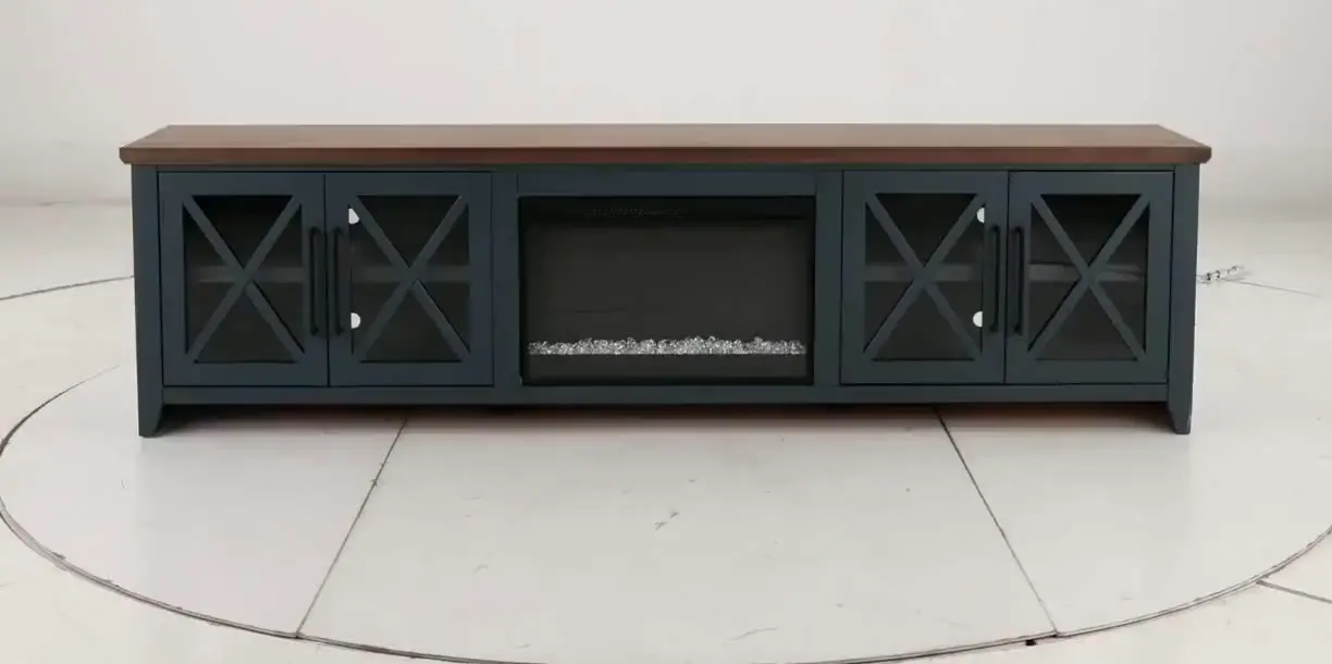 Ithaca Denim Blue 96 Fireplace-11