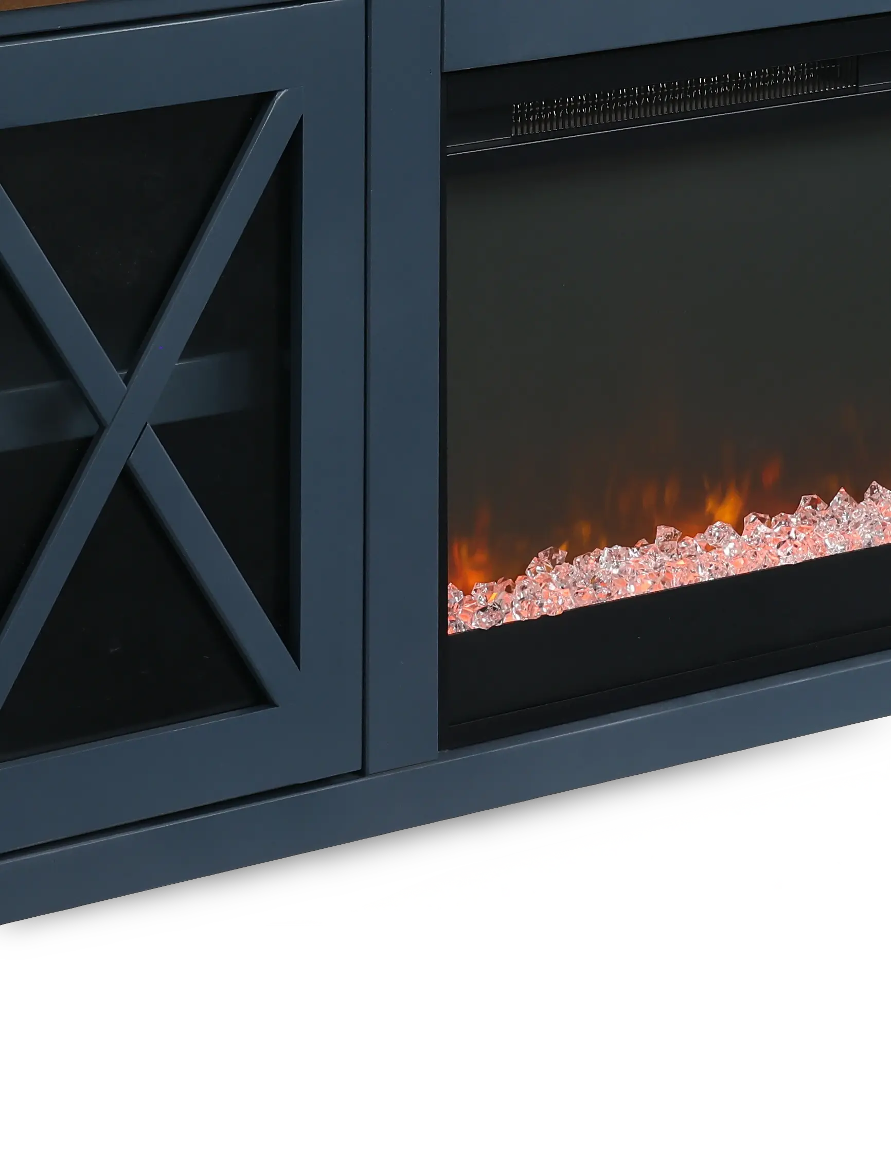 Ithaca Denim Blue 96 Fireplace-7