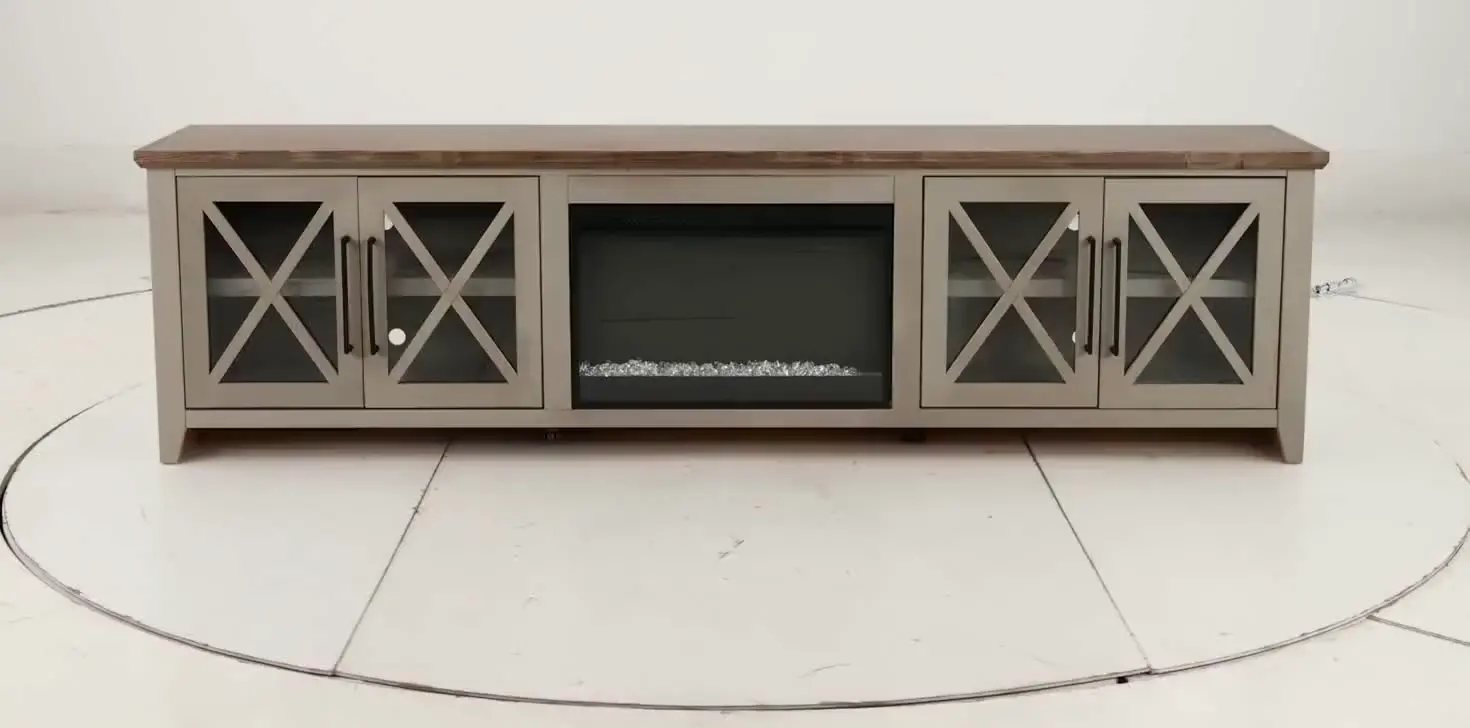 Ithaca Sandstone Brown 96 Fireplace-11