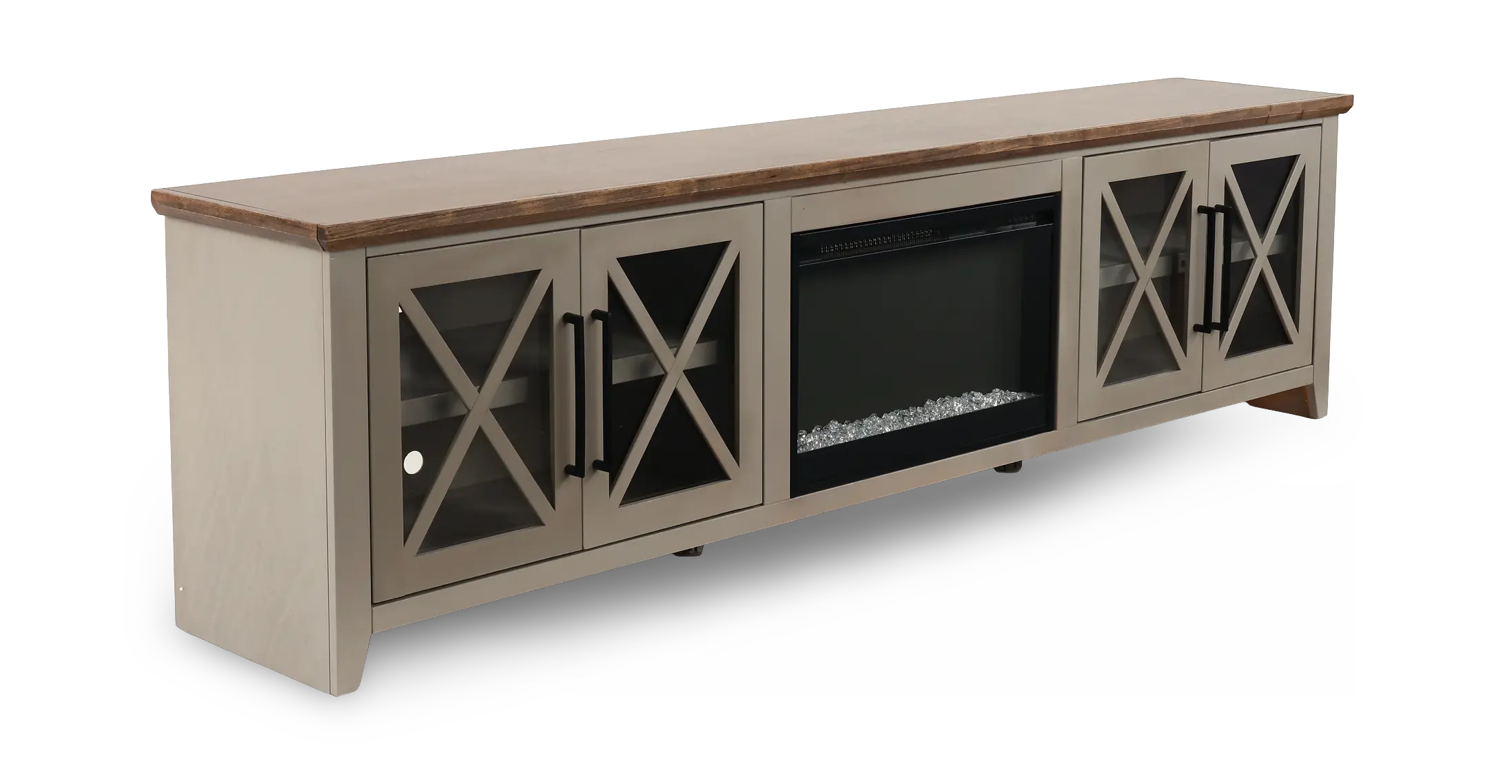 Ithaca Sandstone Brown 96 Fireplace-4