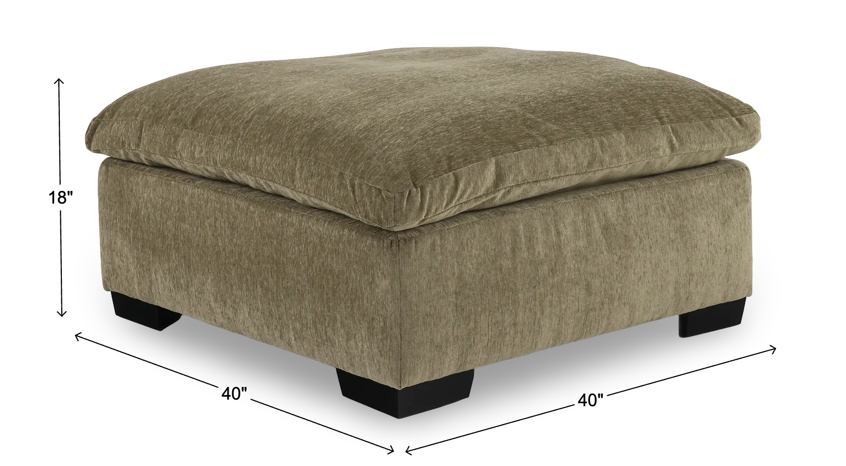 TUDO4040/TOBIN LAUREL Tuscany Olive Taupe Ottoman-3