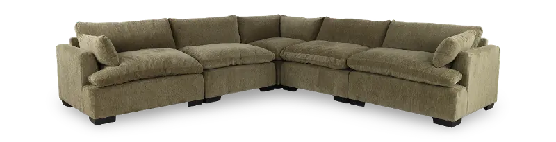 Tuscany Olive Taupe 5-Piece Sectional