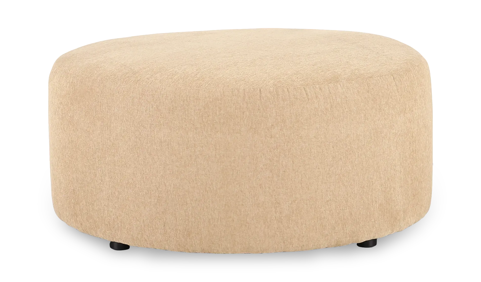 MEAACCOT/DEXTER FAWN Camero Beige Round Accent Ottoman-1