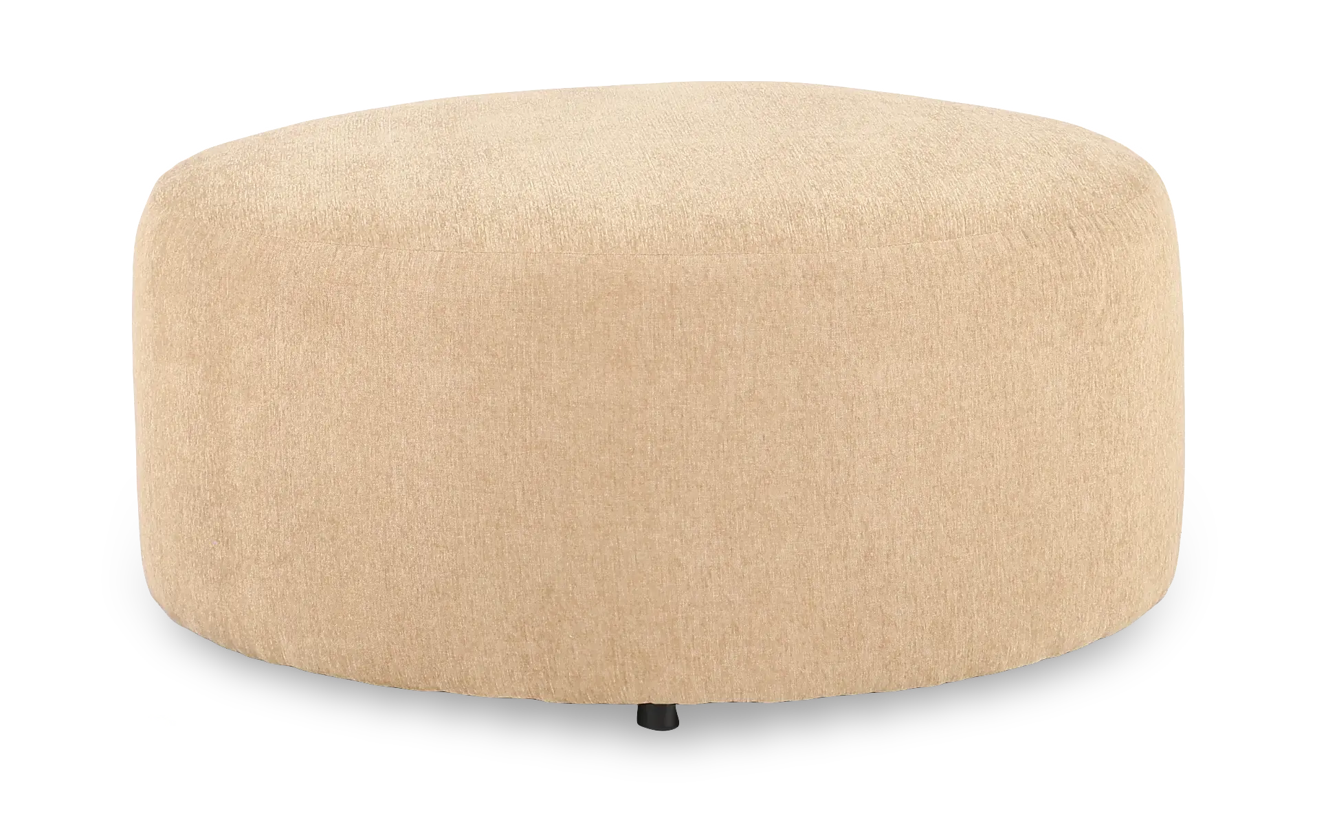 MEAACCOT/DEXTER FAWN Camero Beige Round Accent Ottoman-4