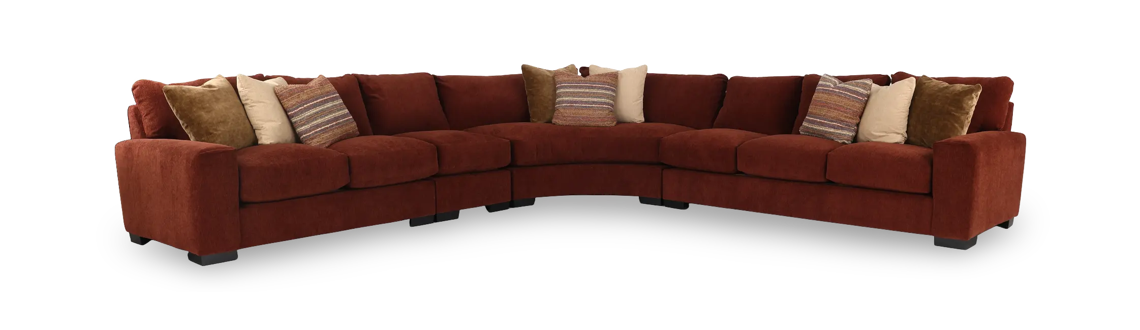 4PC/BALBOA/RUST/OPT.2 Balboa Rust Red 4-Piece Right-Arm Facing Sectional-1