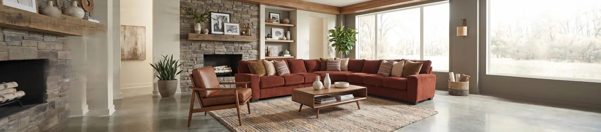 4PC/BALBOA/RUST/OPT.2 Balboa Rust Red 4-Piece Right-Arm Facing Sectional-2