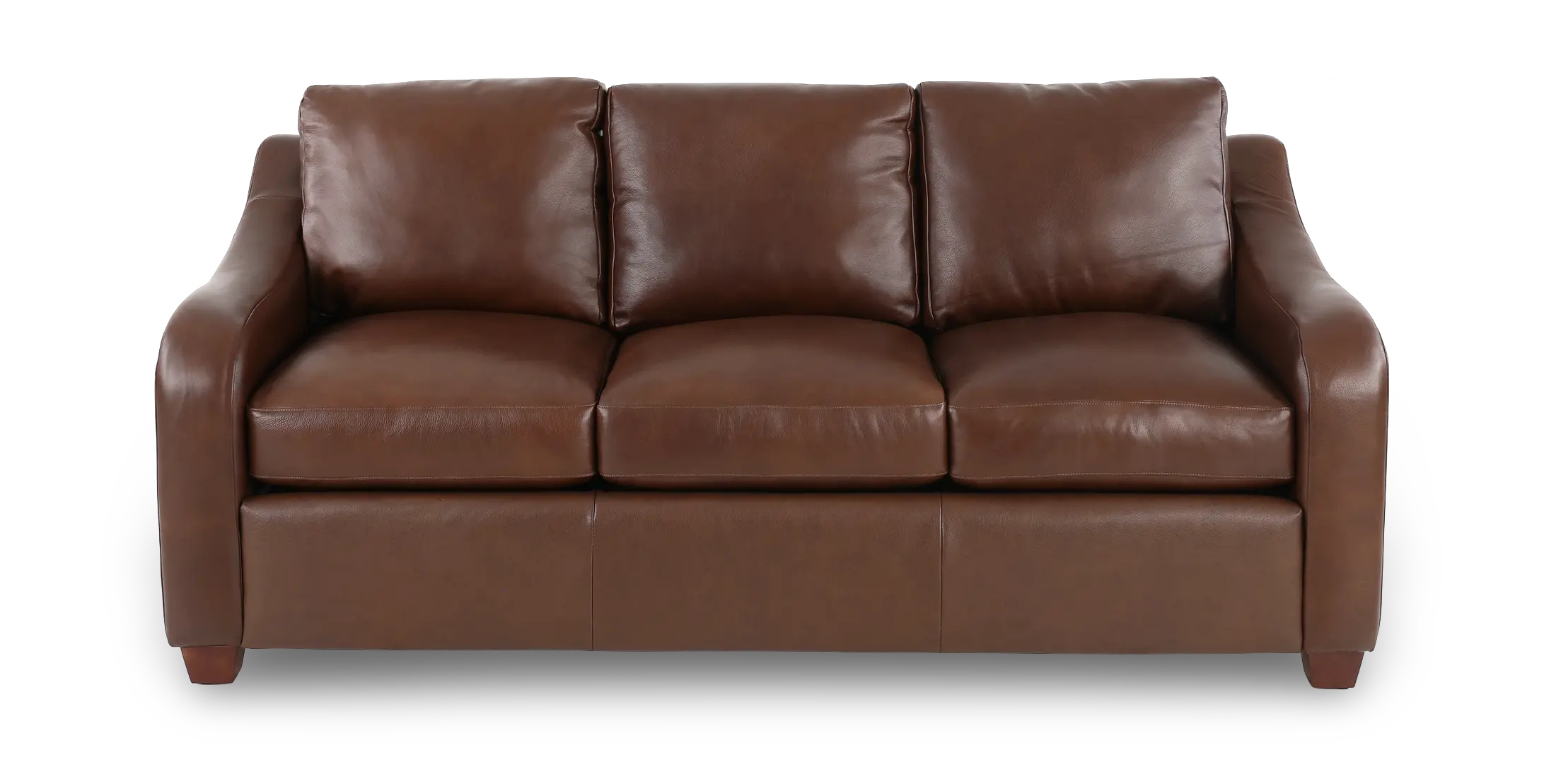 510638/DC/MT/LB206077 Charlie Cognac Leather Queen Sleeper Sofa-1