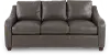 510638/DC/MT/LB206054 Charlie Greystone Leather Queen Sleeper Sofa