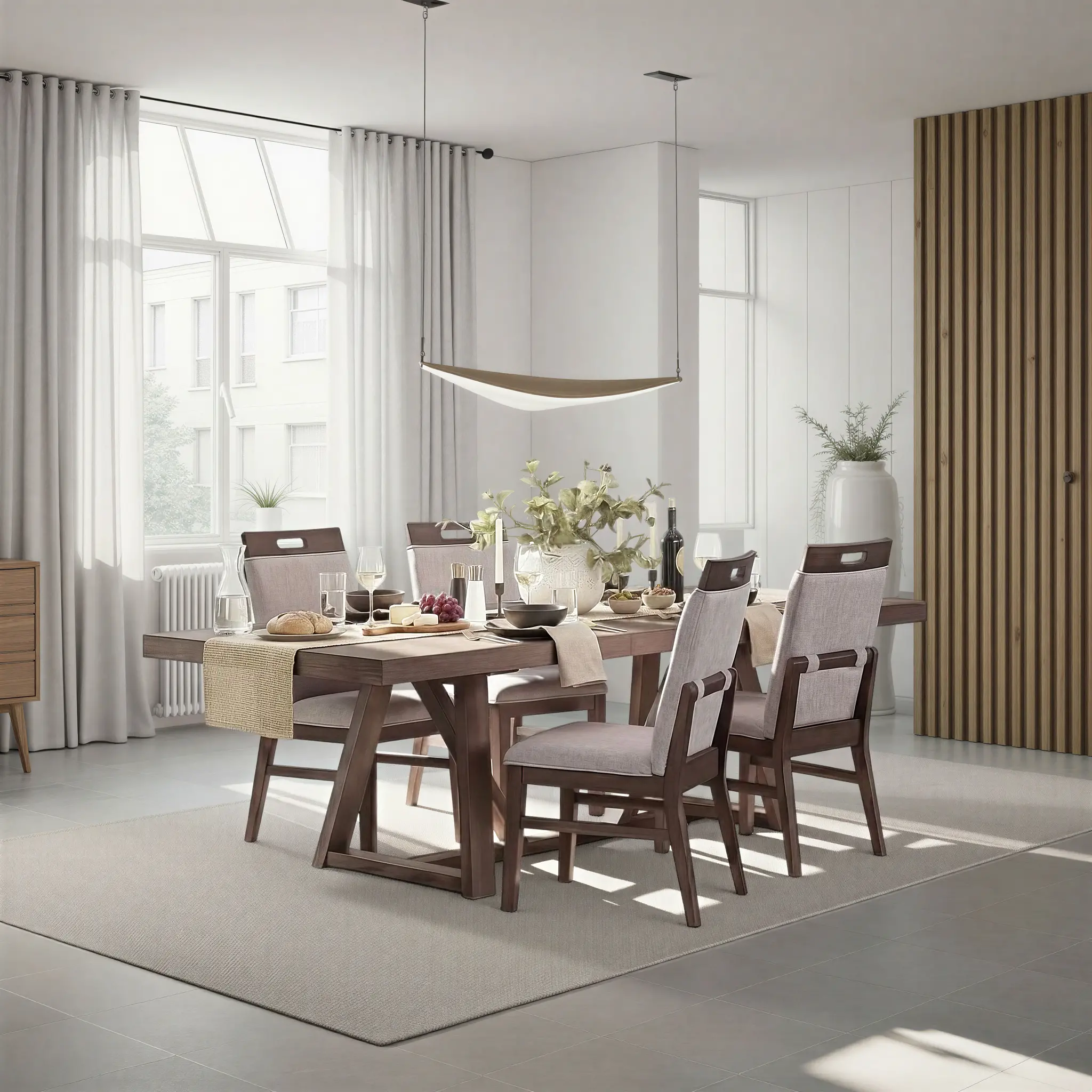 Hearst Reclaimed Brown and Gray 5-Piece Dining Set-1