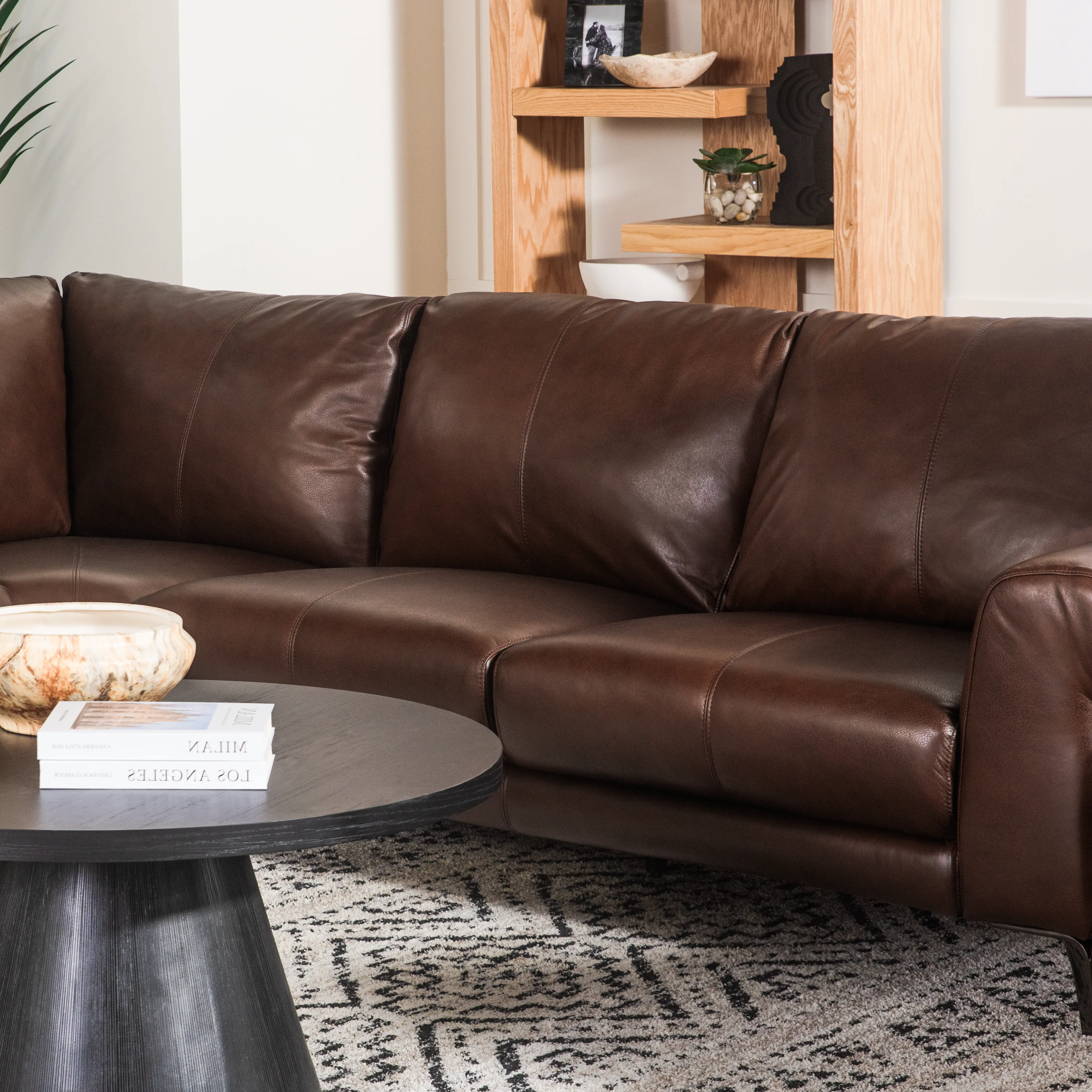 Marcelle Tobacco Brown Leather 2-Piece Left-Facing Sectional with Chaise-8