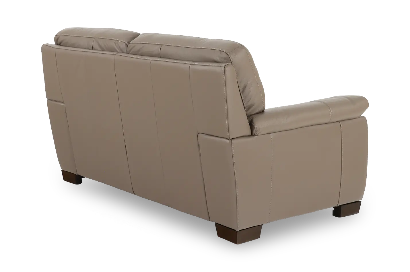 Wadsworth Granite Beige Leather Loveseat-5