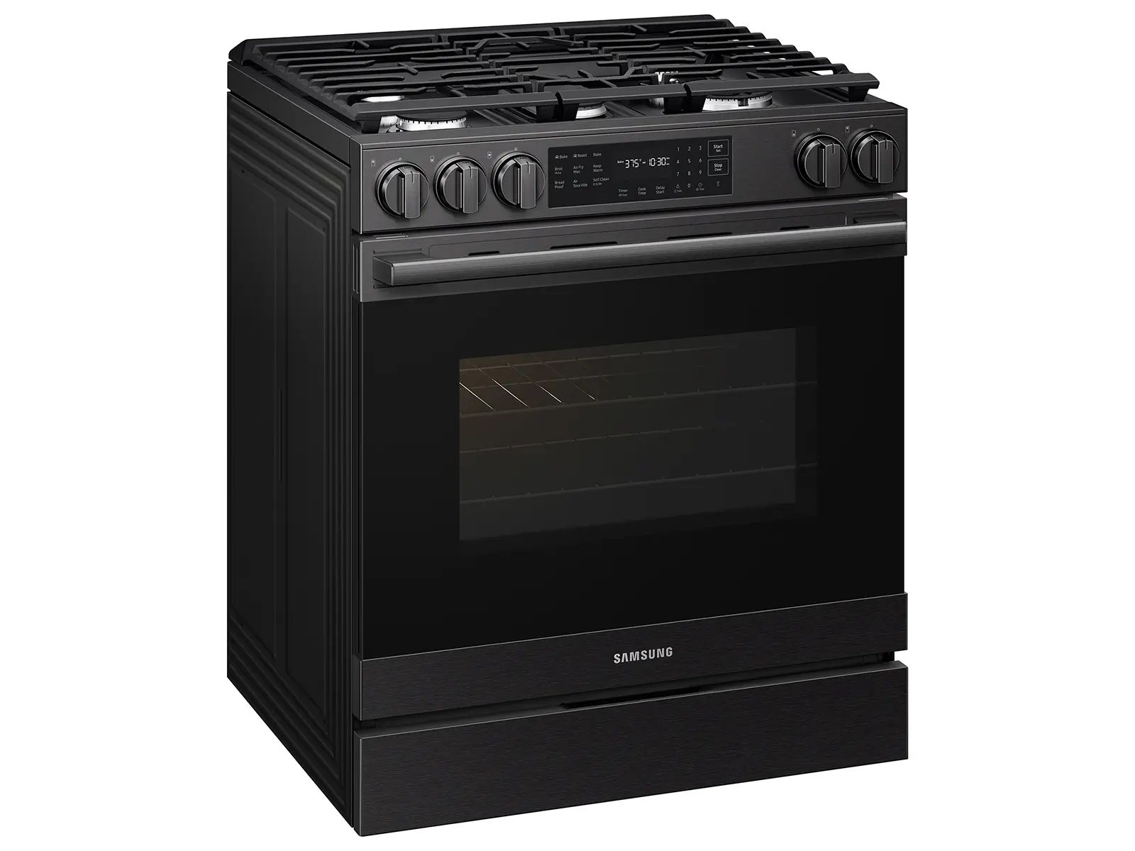 Samsung Bespoke 6.0 Cu Ft Smart Single Oven Gas Range - Matte Black Steel-15