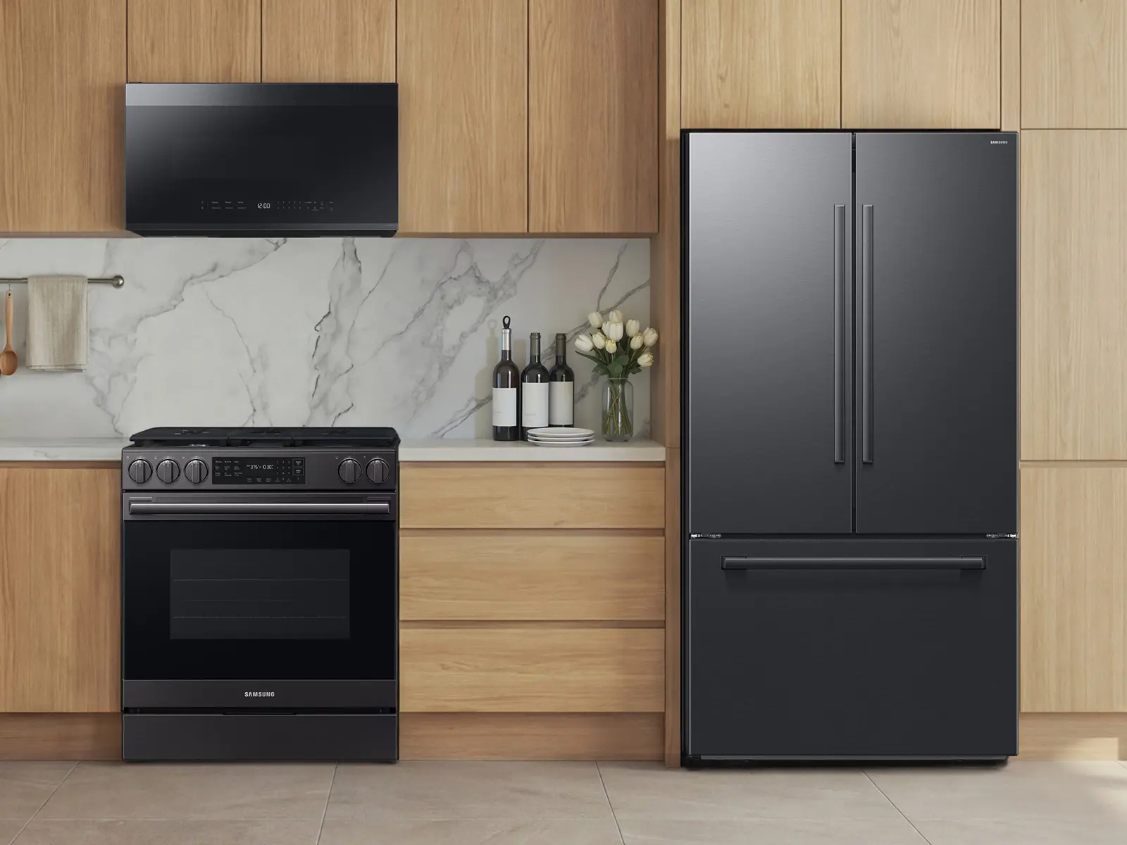 Samsung Bespoke 6.0 Cu Ft Smart Single Oven Gas Range - Matte Black Steel-4