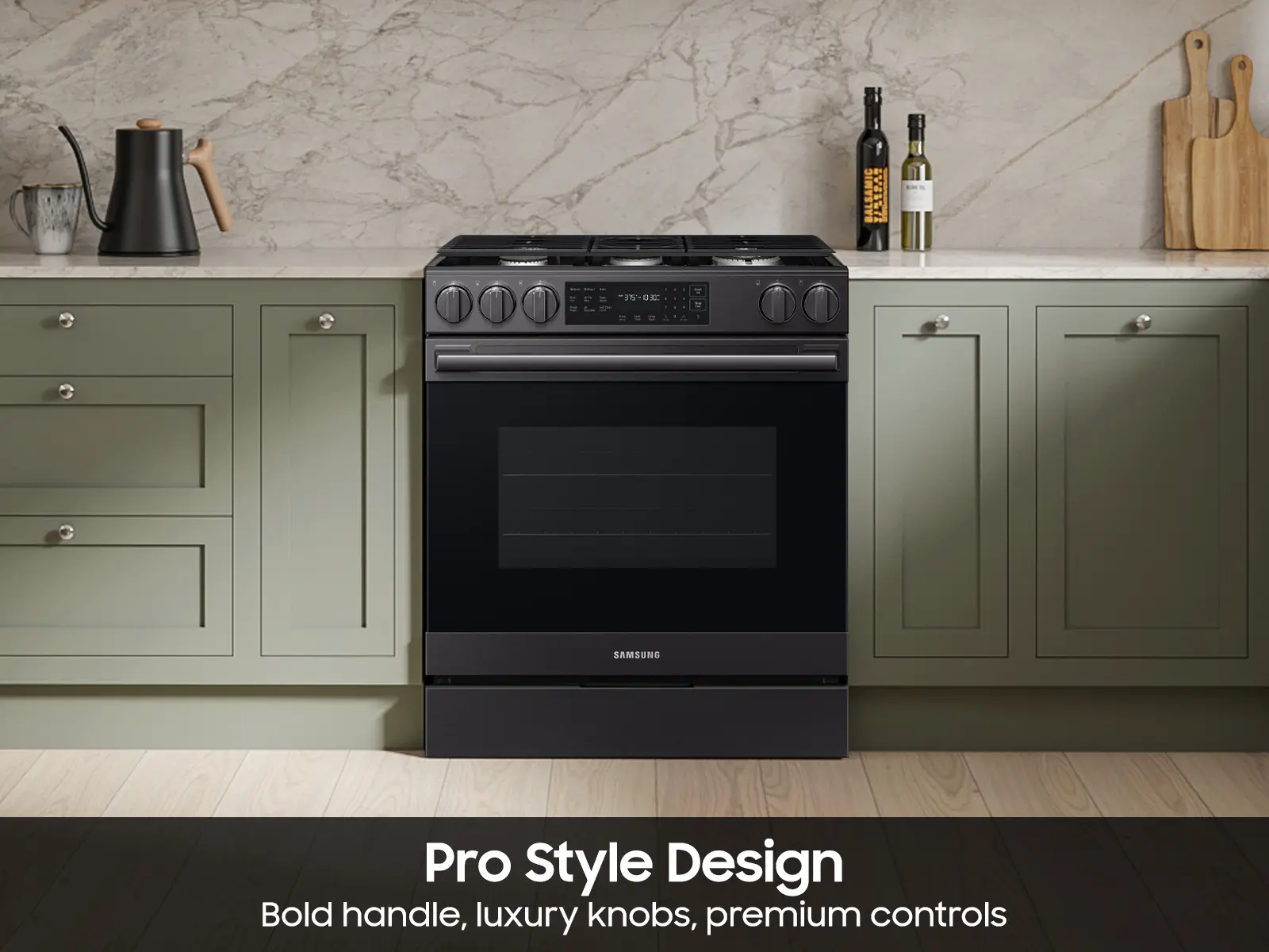 Samsung Bespoke 6.0 Cu Ft Smart Single Oven Gas Range - Matte Black Steel-7